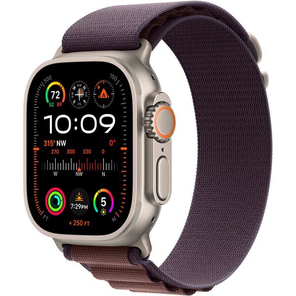 

Смарт-часы Apple Watch Ultra 2 GPS + Cellular, 49mm Titanium Case with Indigo Alpine Loop - Medium