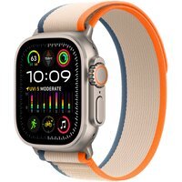 Смарт-часы Apple Watch Ultra 2 GPS + Cellular, 49mm Titanium Case with Orange/Beige Trail Loop - S/M