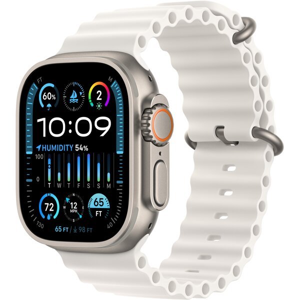 

Смарт-часы Apple Watch Ultra 2 GPS + Cellular, 49mm Titanium Case with White Ocean Band