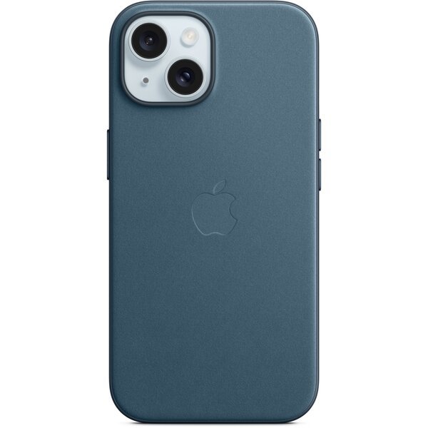 Акція на Чехол Apple для iPhone 15 FineWoven Case with MagSafe Pacific Blue (MT3G3ZM/A) від MOYO