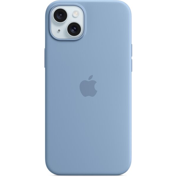Акція на Чехол Apple для iPhone 15 Plus Silicone Case with MagSafe Winter Blue (MT193ZM/A) від MOYO