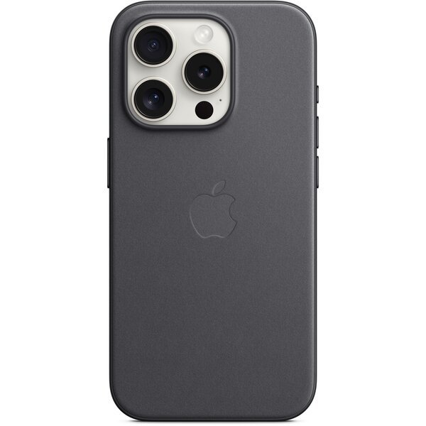 Акція на Чехол Apple для iPhone 15 Pro FineWoven Case with MagSafe Black (MT4H3ZM/A) від MOYO