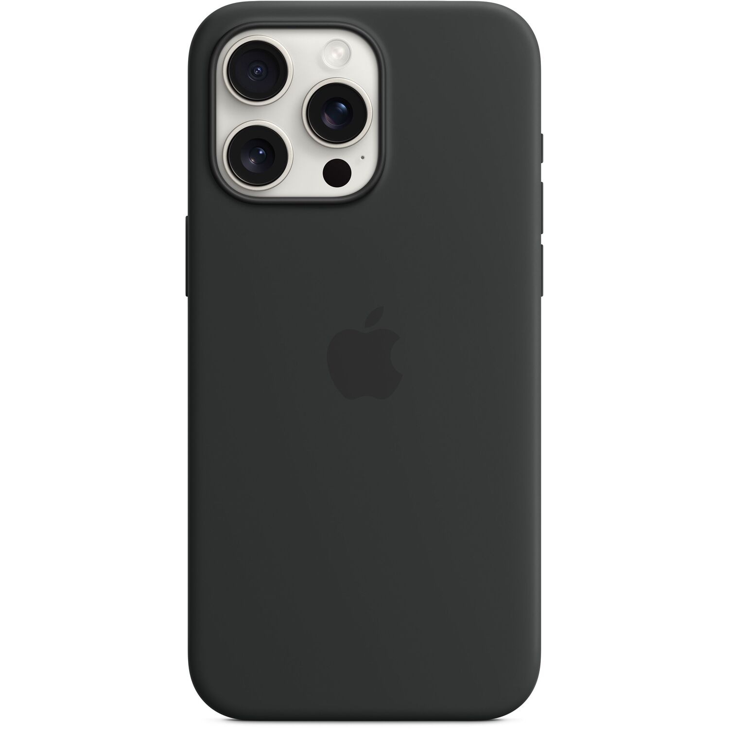 Чехол Apple для iPhone 15 Pro Max Silicone Case with MagSafe Black (MT1M3ZM/A) фото 