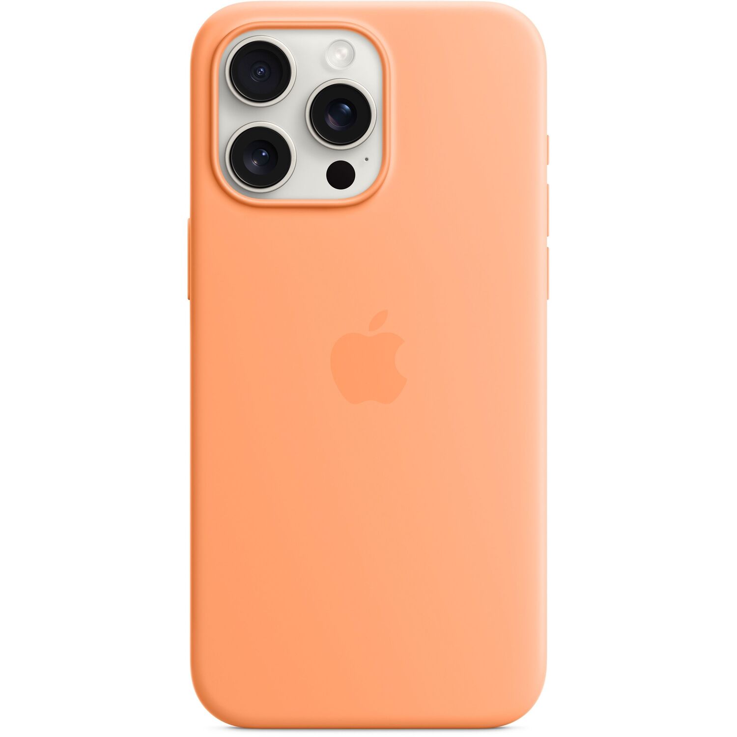 Чехол Apple для iPhone 15 Pro Max Silicone Case with MagSafe Orange Sorbet (MT1W3ZM/A) фото 