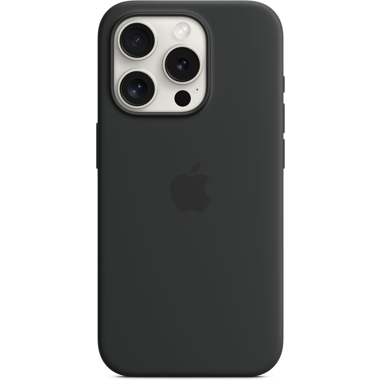 Чехол Apple для iPhone 15 Pro Silicone Case with MagSafe Black (MT1A3ZM/A) фото 