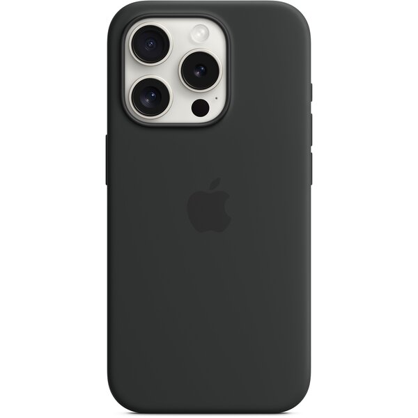 Акція на Чехол Apple для iPhone 15 Pro Silicone Case with MagSafe Black (MT1A3ZM/A) від MOYO