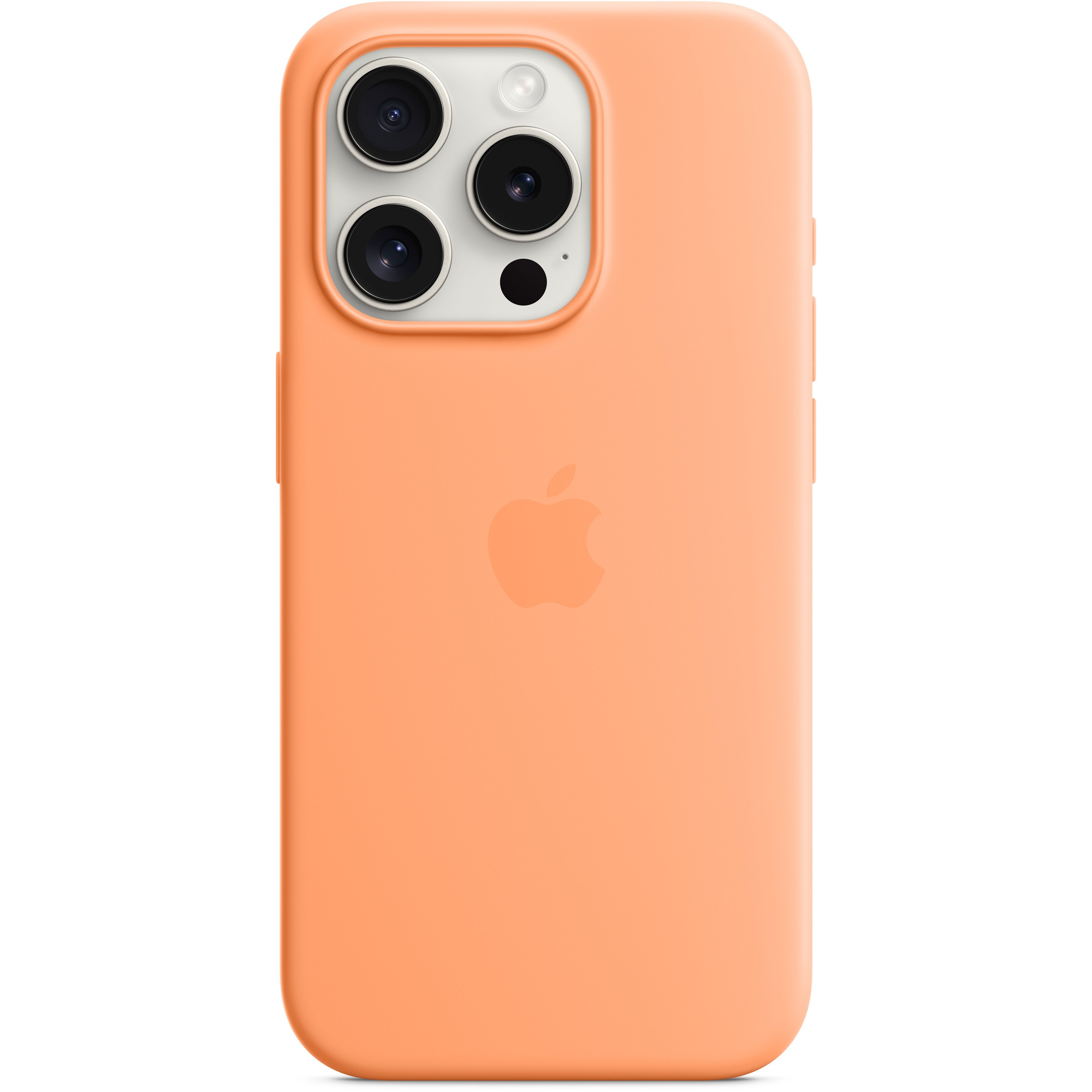 Чехол Apple для iPhone 15 Pro Silicone Case with MagSafe Orange Sorbet (MT1H3ZM/A) фото 1