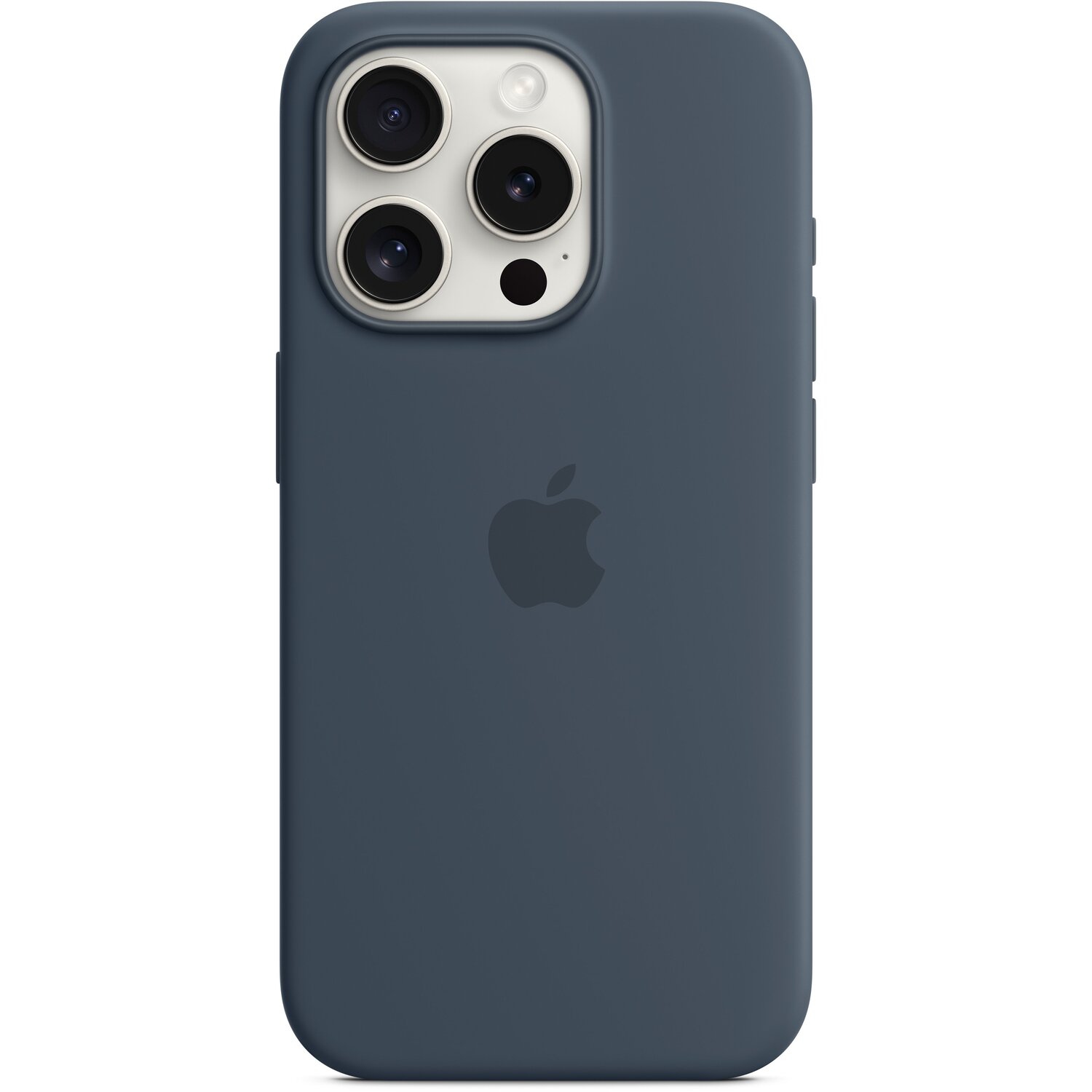 Чехол Apple для iPhone 15 Pro Silicone Case with MagSafe Storm Blue (MT1D3ZM/A) фото 