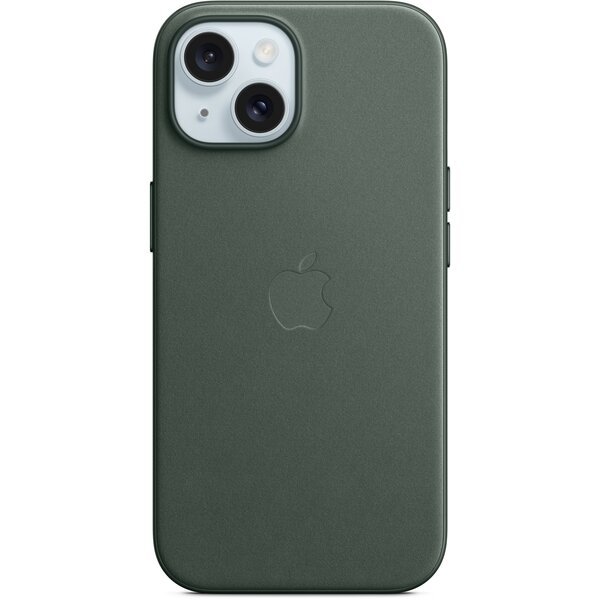 Акція на Чехол Apple для iPhone 15 FineWoven Case with MagSafe Evergreen (MT3J3ZM/A) від MOYO