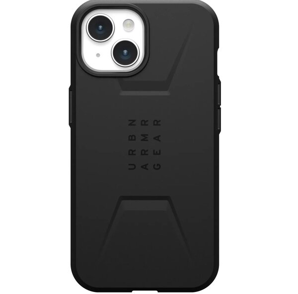

Чехол UAG для Apple iPhone 15 Civilian Magsafe, Black (114287114040)