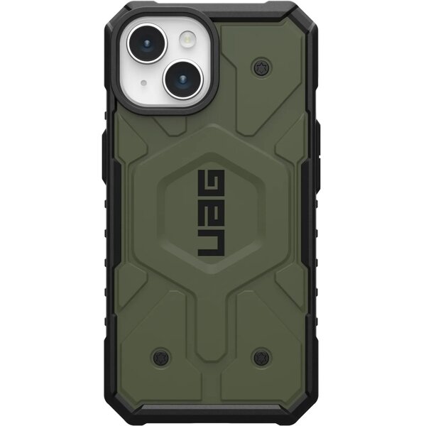 Акція на Чехол UAG для Apple iPhone 15 Plus Pathfinder Magsafe, Olive Drab (114311117272) від MOYO