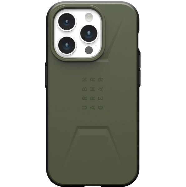 Акція на Чехол UAG для Apple iPhone 15 Pro Civilian Magsafe, Olive Drab (114275117272) від MOYO