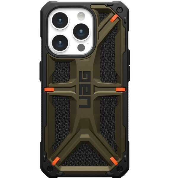 

Чехол UAG для Apple iPhone 15 Pro Monarch, Kevlar Elemental Green (11427811397B)