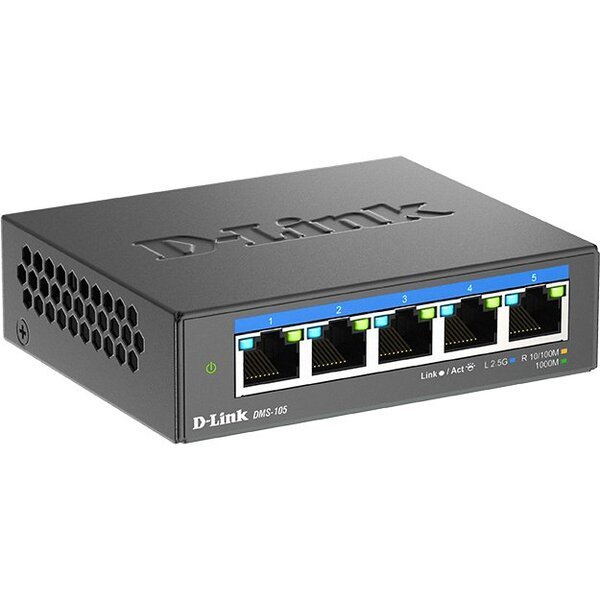 Коммутатор D-Link DMS-105/E 5x2.5GE, Неуправлямый (DMS-105/E)