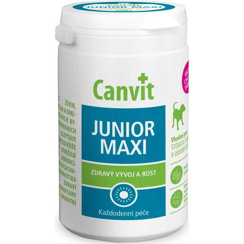 Витаминно-минеральный комплекс для щенков и молодых собак крупных пород Canvit Junior Maxi 230 гр фото 