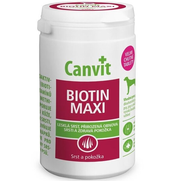 Витаминно-минеральный комплекс для собак крупных пород Canvit Biotin Maxi таблетки 76 шт