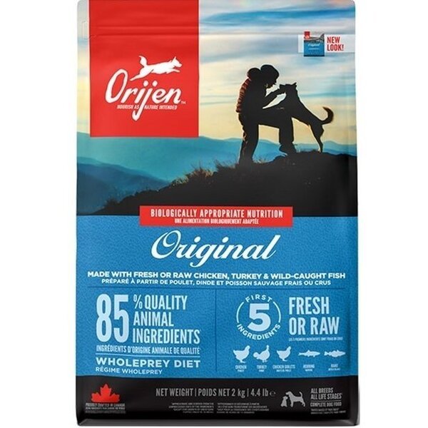 

Сухой корм для собак для всех пород Orijen Original Dog с курицей и индейкой 2 кг