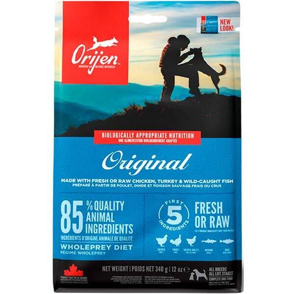 

Сухой корм для собак всех пород Orijen Original Dog с курицей и индейкой 340 гр