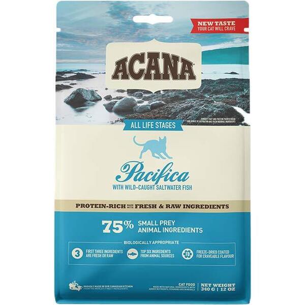 

Сухой корм для кошек всех пород Acana Pacifica Cat с рыбой 340 гр