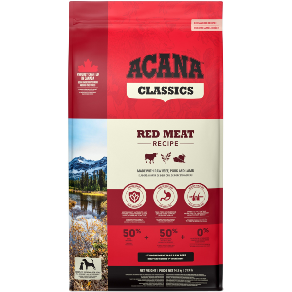 

Сухой корм для собак всех пород на всех стадиях жизни Acana Classic Red ягненок, говядина, свинина 14.5кг