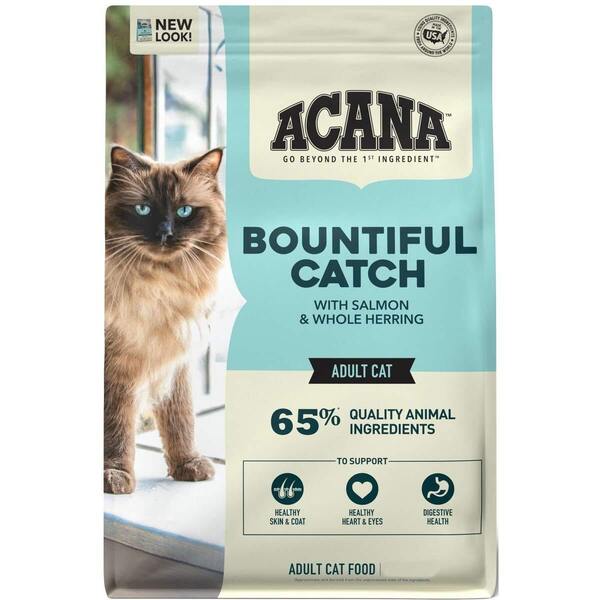 

Сухой корм для кошек Acana Bountiful Catch с лососем, форелью и селёдкой 340 гр