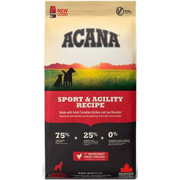 Сухой корм для взрослых собак с повышенной активностью Acana Heritage Sport Agility цыпленок, индейка 17 кг фото 1