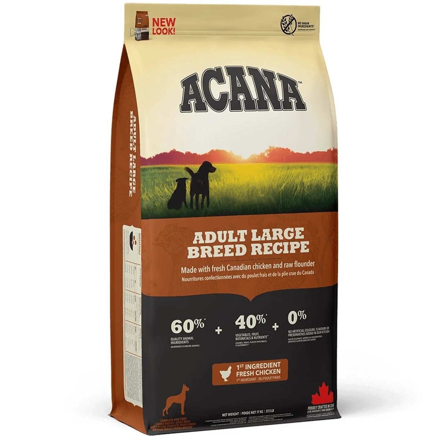 Сухой корм для взрослых собак крупных пород Acana Adult Large Breed Recipe 17 кг фото 
