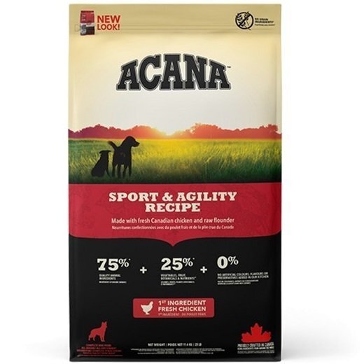 Сухий корм для дорослих собак з підвищеною активністю Acana Heritage Sport Agility курча, індичка 11.4 кгфото