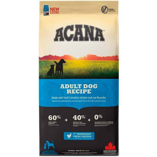 

Сухой корм для собак Acana Adult Dog со вкусом индейки и курицы 17 кг