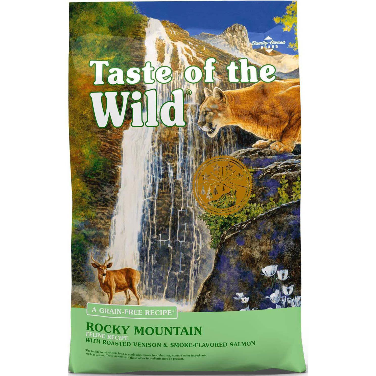 Сухой корм для кошек Taste of the Wild Rocky Mountain Feline Formula с косулей и копченным лососем 6.6 кг фото 