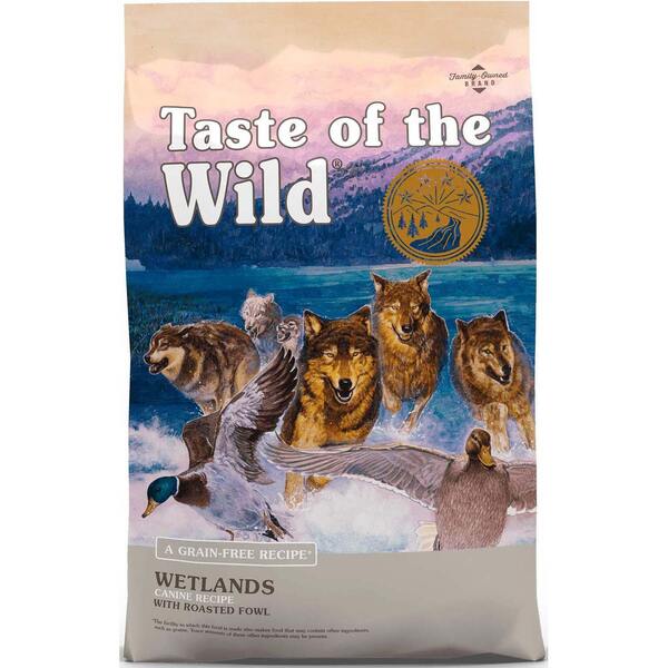 Сухой корм для взрослых собак Taste of the Wild Wetlands Canine с уткой и перепелами 5,6 кг