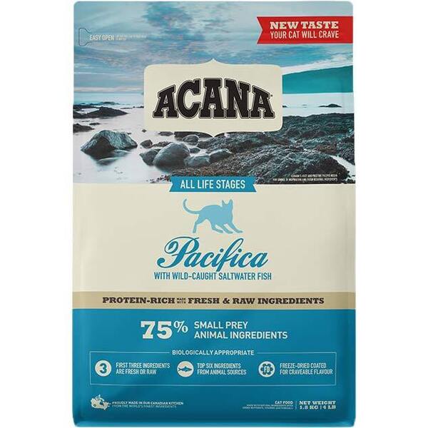 

Сухой корм для кошек всех пород Acana Pacifica Cat с рыбой 1.8 кг