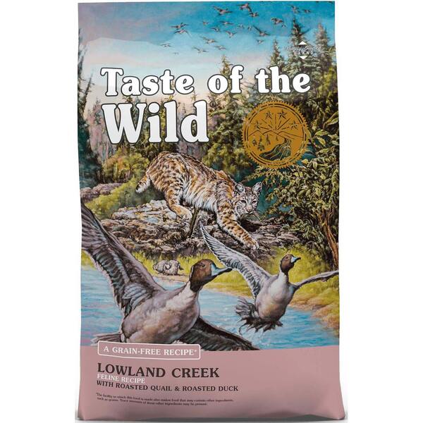 

Сухой корм для кошек Taste of the Wild Lowland Creek Feline Recipe with Quail & Duck с перепелом и уткой 2 кг