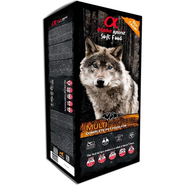 

Гипоаллергенный беззерновой полувлажный корм для собак Alpha Spirit Multiprotein 9 кг
