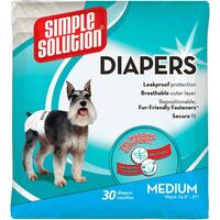 Гигиенические подгузники для животных Simple Solution Disposable Diapers Medium 12 шт