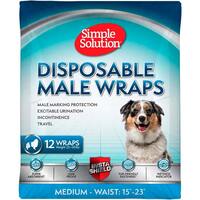 Гигиенический пояс для кобелей Simple Solution Disposable Male Wrap Medium (12 p) M