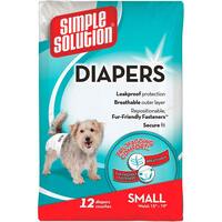 Гигиенические подгузники для животных Simple Solution Disposable Diapers Small 12 шт