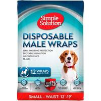 Гігієнічний пояс для собак Simple Solution Disposable Male Wrap Small (12 p) S