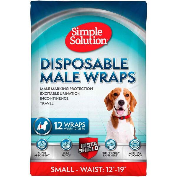

Гигиенический пояс для кобелей Simple Solution Disposable Male Wrap Small (12 p) S