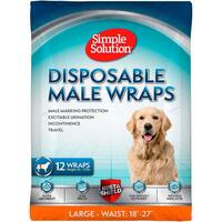 Гігієнічний пояс для собак Simple Solution Disposable Male Wrap Large (12 p) L