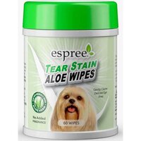 Салфетки для собак Espree Aloe Tear Stain Wipes очищение загрязнений под глазами 60шт
