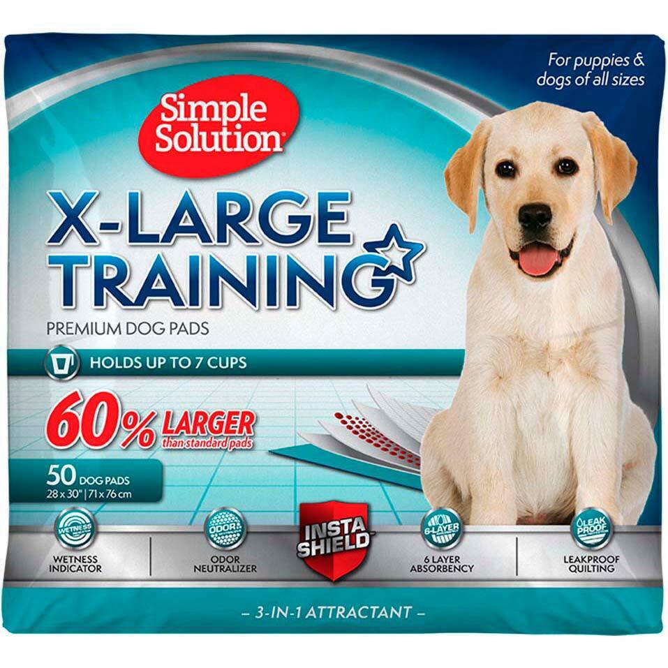 Пеленки для собак Simple Solution X-Large Training Pads 50 шт фото 1