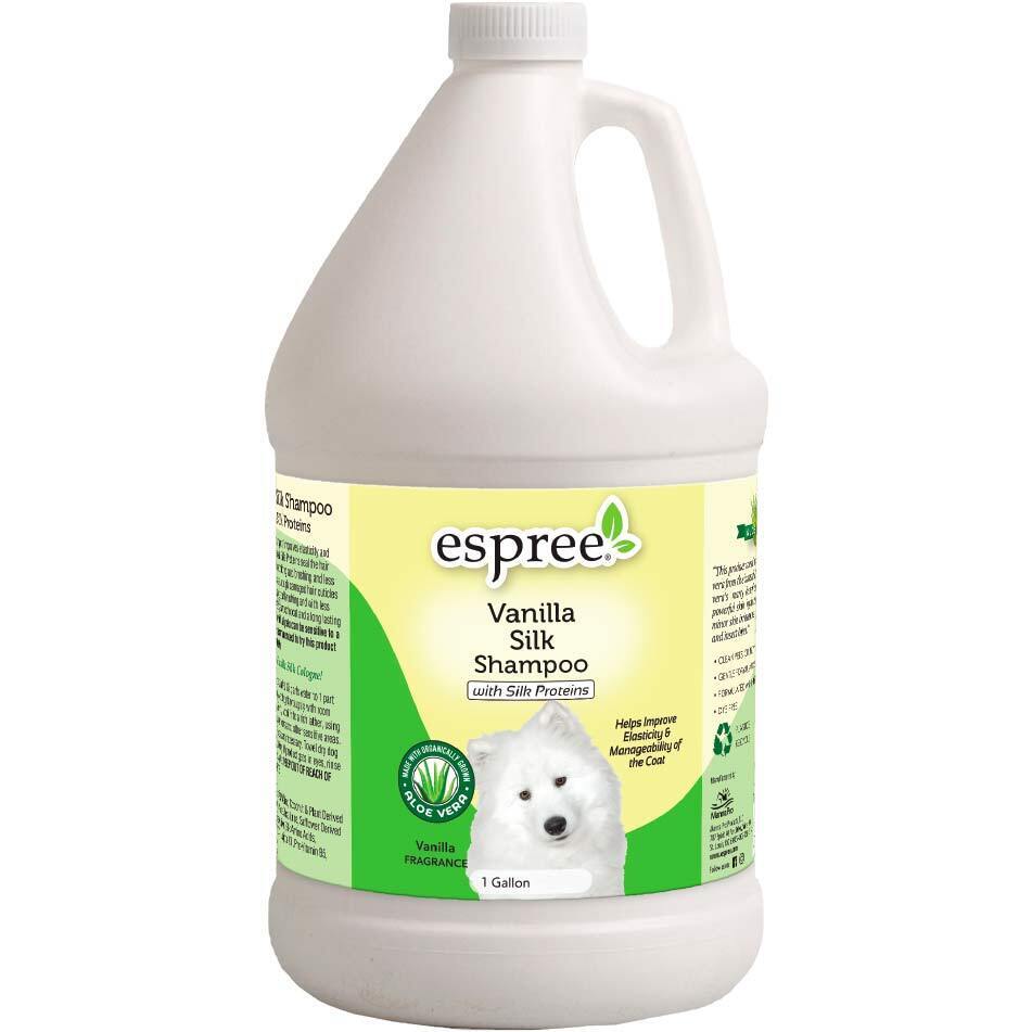 Шампунь для собак Espree Vanilla Silk Shampoo с ванилью и протеинами шелка 3.79 л фото 