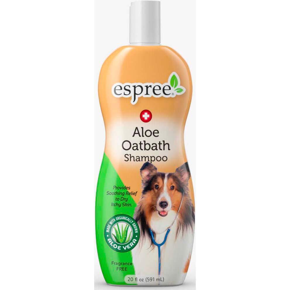 Шампунь для собак и кошек Espree Aloe Oatbath MediCated Shampoo с алое и овсом 591 мл фото 