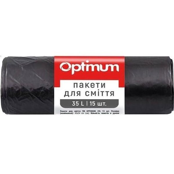 

Пакеты для мусора Pro service Optimum черные 35л*15шт