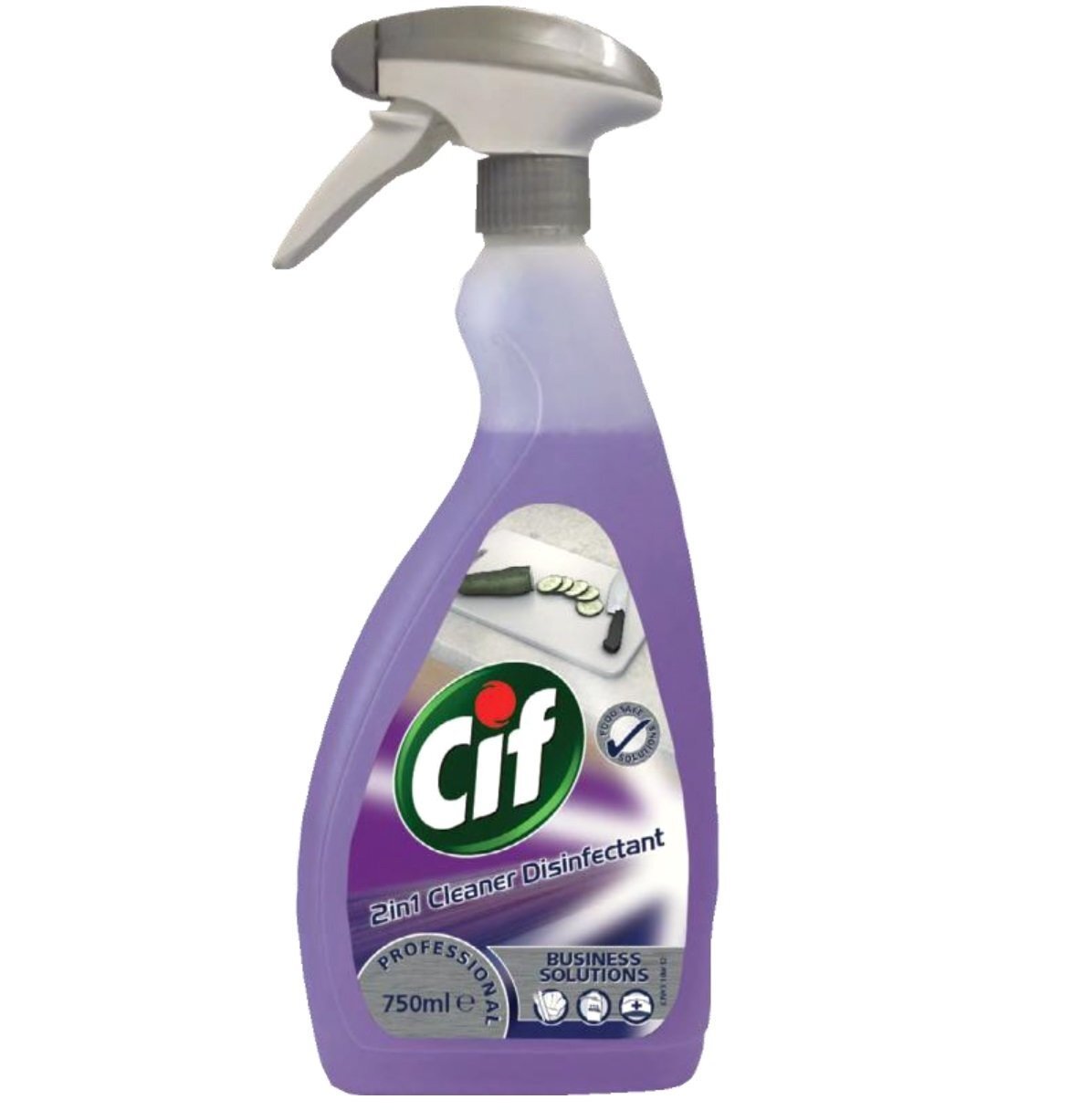 Средство для мытья и дезинфекции любых поверхностей Cif Prof 2в1 концентрат 0,75л фото 1