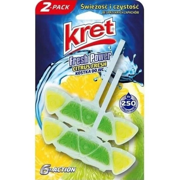 

Туалетный блок Kret Citrus Fresh 40г*2шт