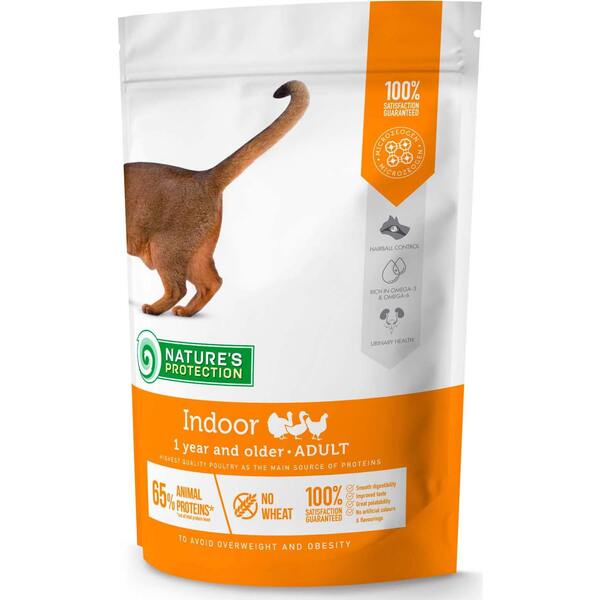 

Сухой корм для котов Nature's Protection Indoor Adult 400 г