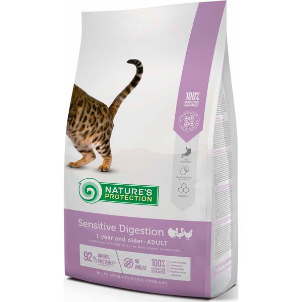 Сухой корм для котов с чувствительным пищеварением Nature's Protection Sensitive Digestion 7кг