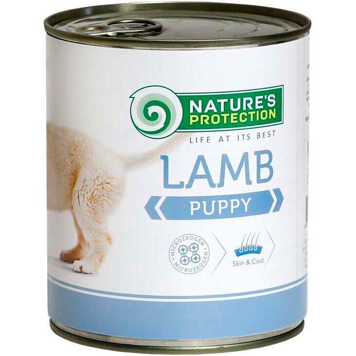Вологий корм для цуценят всіх порід з ягням Nature`s Protection Puppy Lamb 400гфото1